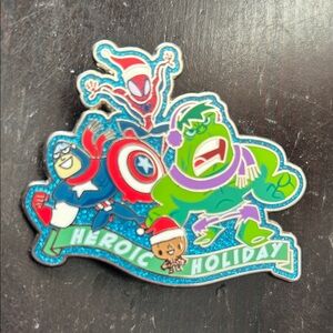 Disney Parks Marvel “Heroic Holiday” Christmas Pin (2021)